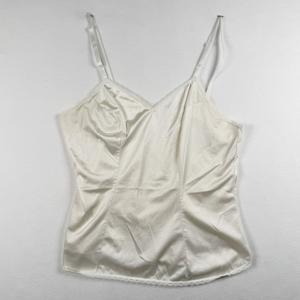 Vanity Fair Vintage Ivory Lace‎ Trim Camisole Women's Size 36/42